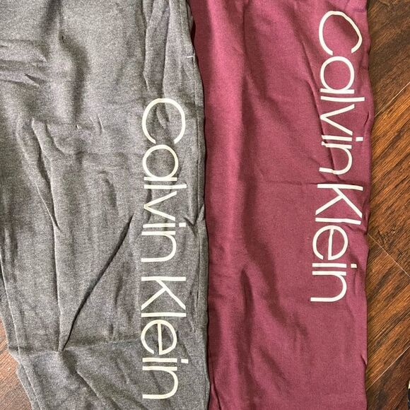 CALVIN KLEIN 2 Pack Terry Cloth Joggers! Perfect Lounge and gym Small Nwt - Picture 10 of 12